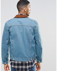 hellblaue Jeansjacke von Asos