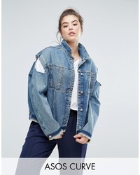 hellblaue Jeansjacke von Asos