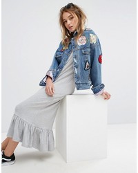 hellblaue Jeansjacke von Pull&Bear