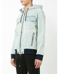 hellblaue Jeansjacke von Balmain