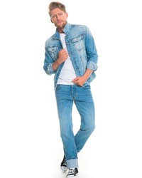 hellblaue Jeansjacke von Big Star