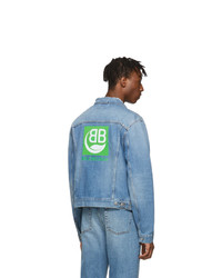 hellblaue Jeansjacke von Balenciaga