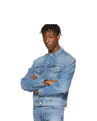 hellblaue Jeansjacke von Balenciaga