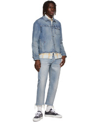 hellblaue Jeansjacke von John Elliott