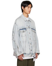 hellblaue Jeansjacke von Balenciaga