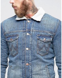 hellblaue Jeansjacke von Wrangler