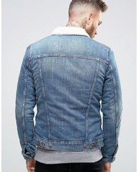 hellblaue Jeansjacke von Wrangler