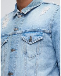 hellblaue Jeansjacke von Asos