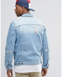 hellblaue Jeansjacke von Asos