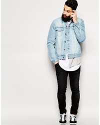 hellblaue Jeansjacke von Asos