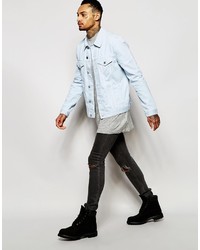 hellblaue Jeansjacke von Asos