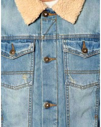 hellblaue Jeansjacke von Asos