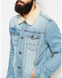 hellblaue Jeansjacke von Asos