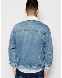 hellblaue Jeansjacke von Asos