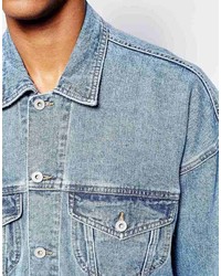 hellblaue Jeansjacke von Asos