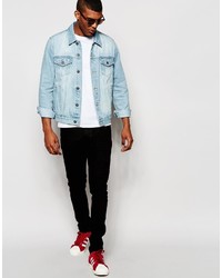 hellblaue Jeansjacke von Asos