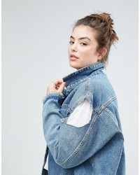 hellblaue Jeansjacke von Asos