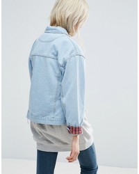 hellblaue Jeansjacke von Asos