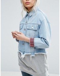 hellblaue Jeansjacke von Asos