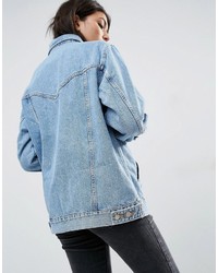 hellblaue Jeansjacke von Asos