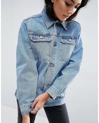 hellblaue Jeansjacke von Asos