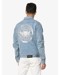 hellblaue Jeansjacke von Balmain