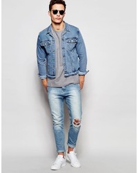 hellblaue Jeansjacke von Cheap Monday