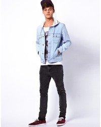 hellblaue Jeansjacke von Asos