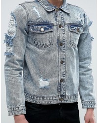 hellblaue Jeansjacke von Brave Soul