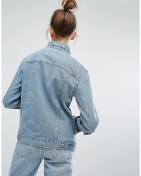 hellblaue Jeansjacke von Weekday