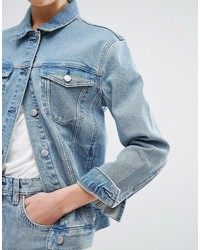 hellblaue Jeansjacke von Weekday