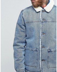 hellblaue Jeansjacke von Asos