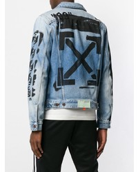 hellblaue Jeansjacke von Off-White