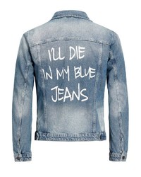 hellblaue Jeansjacke von Jack & Jones