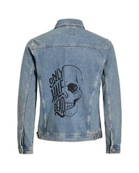 hellblaue Jeansjacke von Jack & Jones