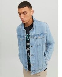 hellblaue Jeansjacke von Jack & Jones