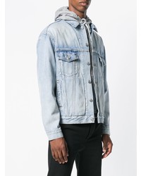 hellblaue Jeansjacke von Balenciaga