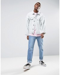 hellblaue Jeansjacke von Asos