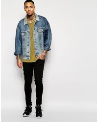 hellblaue Jeansjacke von Asos