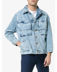 hellblaue Jeansjacke von Duo