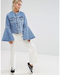 hellblaue Jeansjacke von Asos