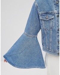 hellblaue Jeansjacke von Asos