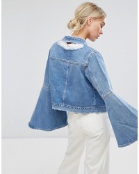 hellblaue Jeansjacke von Asos