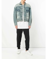 hellblaue Jeansjacke von Wooyoungmi