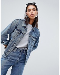 hellblaue Jeansjacke von Weekday