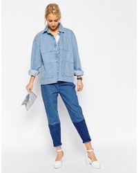 hellblaue Jeansjacke von Asos