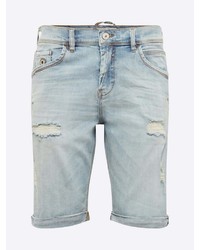 hellblaue Jeansshorts mit Destroyed-Effekten von LTB