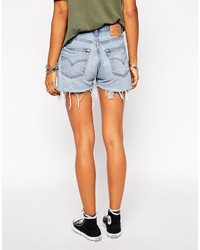 hellblaue Jeansshorts von Asos