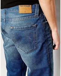 hellblaue Jeansshorts von True Religion