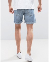 hellblaue Jeansshorts von Weekday